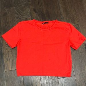 NWOT Zara Cropped Tee